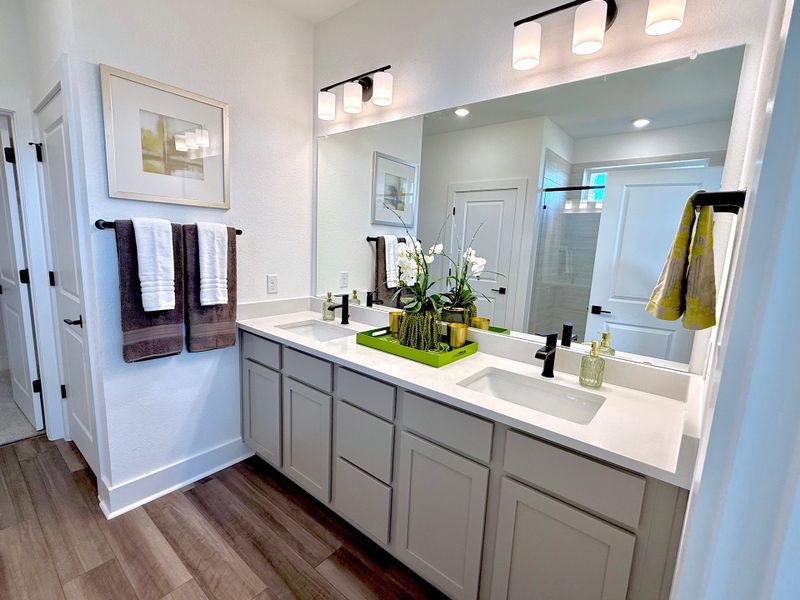 Furnished interior view inside a new home in Sage Collection – Freedom at Anthem, Kyle (Image 9).