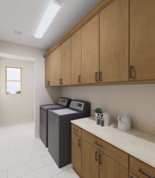 Representative furnished interior of a home built from the Sabino Plan 4506 by Tri Pointe Homes in Waterston Central, Gilbert (Image 20).