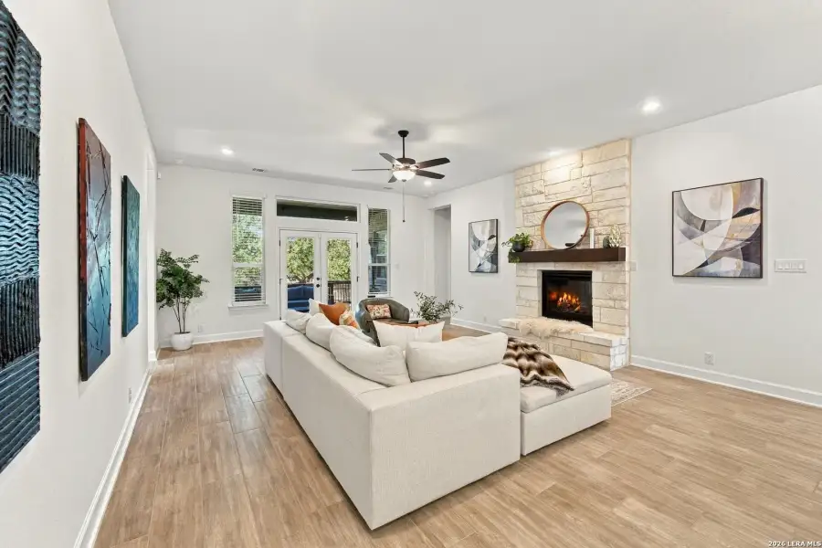 Furnished interior view inside a new home in Front Gate at Fair Oaks Ranch 70, Fair Oaks Ranch (Image 39). Furnished interior view inside a new home in Front Gate at Fair Oaks Ranch 70, Fair Oaks Ranch (Image 39).