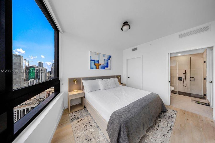 Furnished interior view inside a new home in , Miami (Image 8).