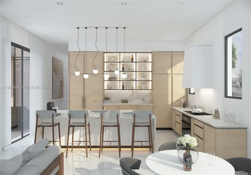 Furnished interior view inside a new home in , Miami (Image 5). Furnished interior view inside a new home in , Miami (Image 5).