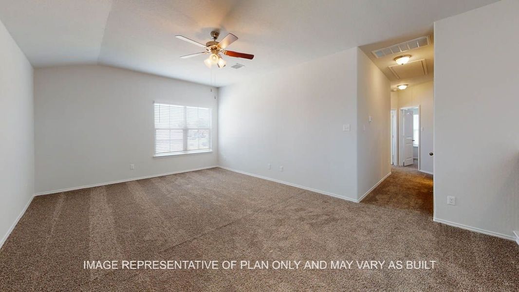 Representative unfurnished interior of a home built from the Aspen by D.R. Horton in Village at Nolan Heights, Harker Heights (Image 21).