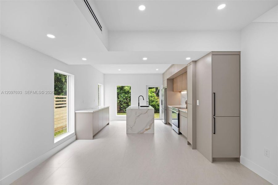 Furnished interior view inside a new home in , South Miami (Image 13).
