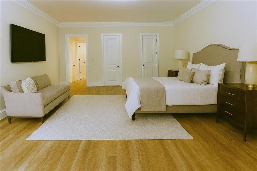 Furnished interior view inside a new home in , Atlanta (Image 8). Furnished interior view inside a new home in , Atlanta (Image 8).