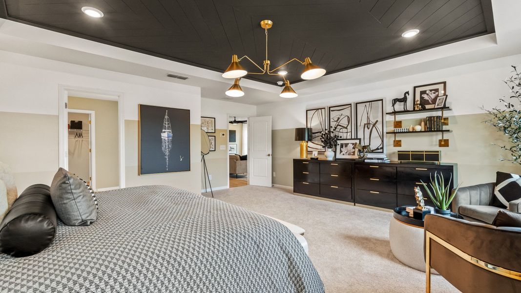 Representative furnished interior of a home built from the Millhaven by DRB Homes in Enclave at Evergreen, Fairburn (Image 28).