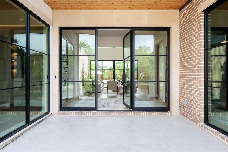 Exterior details and patio area of a home in , Dallas (Image 24). Exterior details and patio area of a home in , Dallas (Image 24).