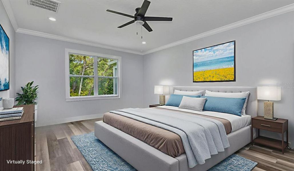 Primary Bedroom Virtually Staged