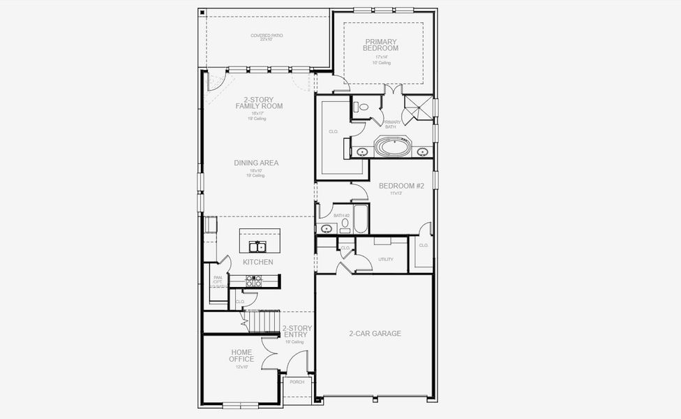 2D floor plan layout of this home in Legacy 50', League City, TX (Image 3). 2D floor plan layout of this home in Legacy 50', League City, TX (Image 3).