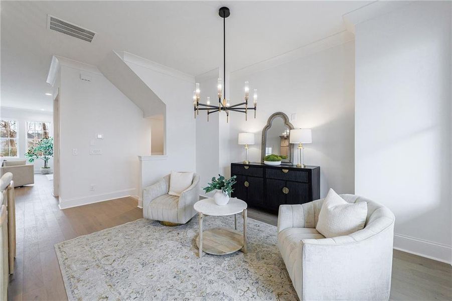Furnished interior view inside a new home in , Alpharetta (Image 8).