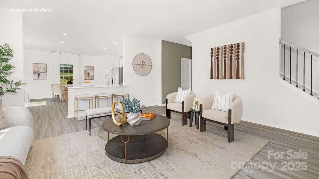 Furnished interior view inside a new home in The Hamptons at Hickory, Hickory (Image 14).