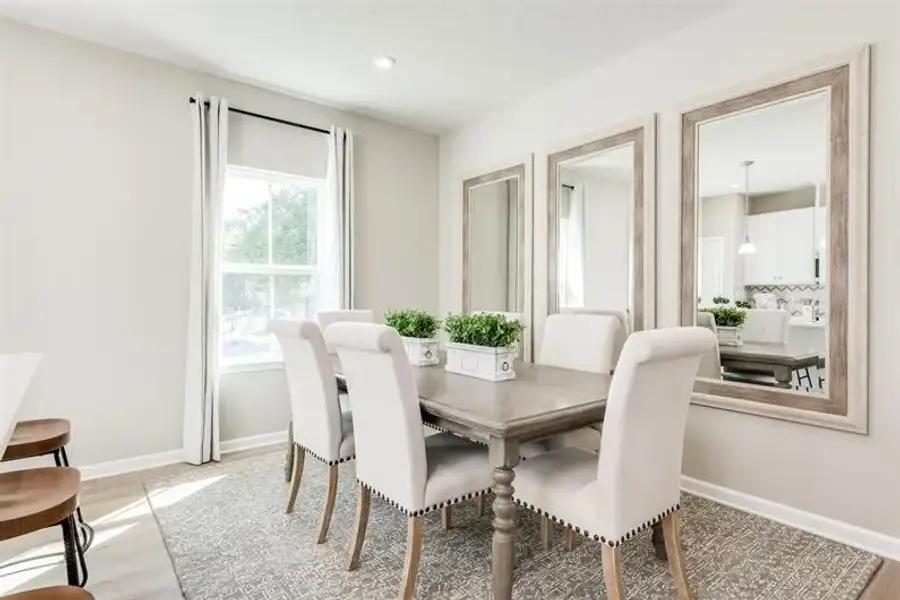Representative furnished interior of a home built from the Beethoven Front Entry by Ryan Homes in The Towns at Millwood, Charlotte (Image 4).