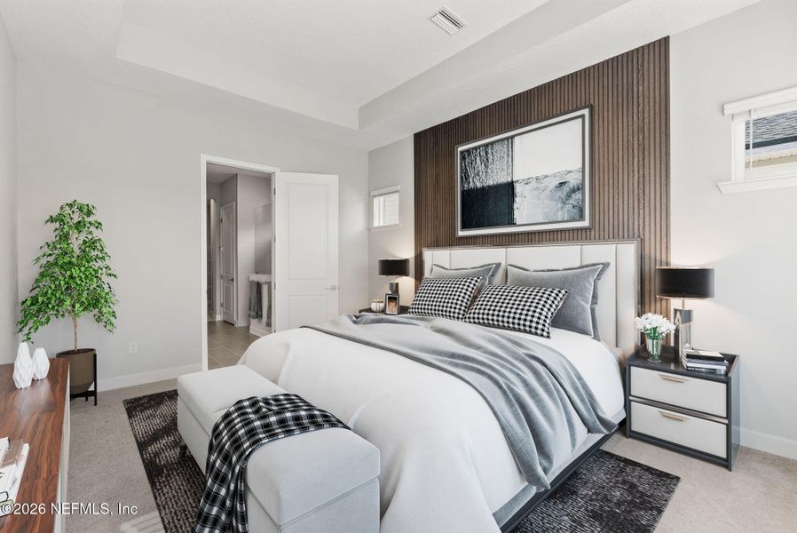 Furnished interior view inside a new home in Granville at eTown 38', Jacksonville (Image 13).