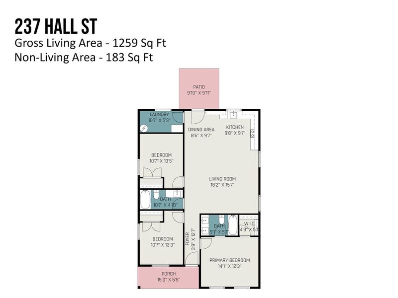 2D floor plan layout of this home in , Salisbury, NC (Image 3). 2D floor plan layout of this home in , Salisbury, NC (Image 3).