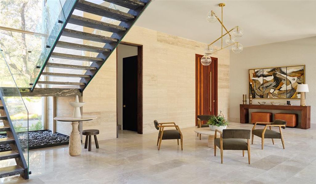 Furnished interior view inside a new home in , Dallas (Image 15).