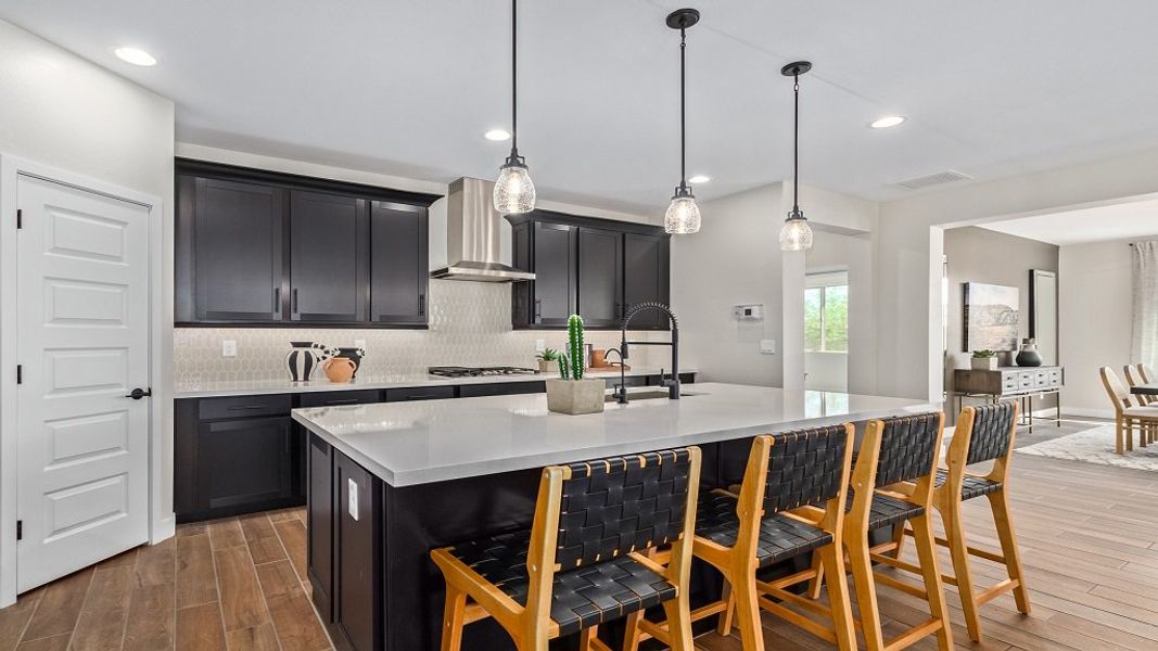 Representative furnished interior of a home built from the 45RM5 by Taylor Morrison in Almeria at Rancho Mercado, Surprise (Image 13).