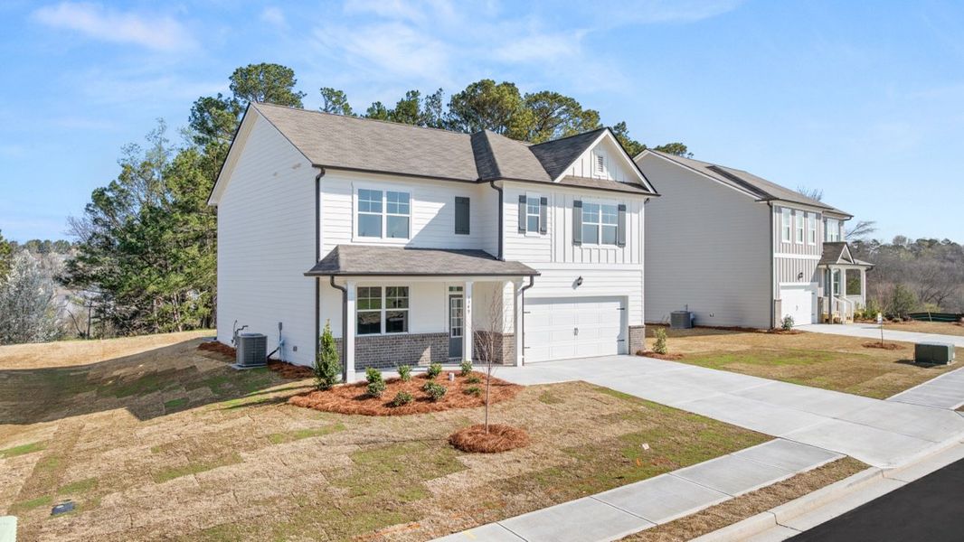 Representative exterior photo of a completed home built from the Hayden by D.R. Horton in Liberty Crossing, Braselton, GA (Image 21).