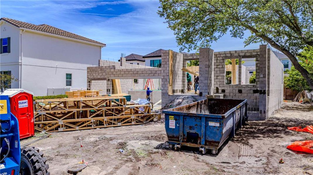 In-progress construction of a new home in City Homes - South Tampa, Tampa, FL (Image 3). In-progress construction of a new home in City Homes - South Tampa, Tampa, FL (Image 3).