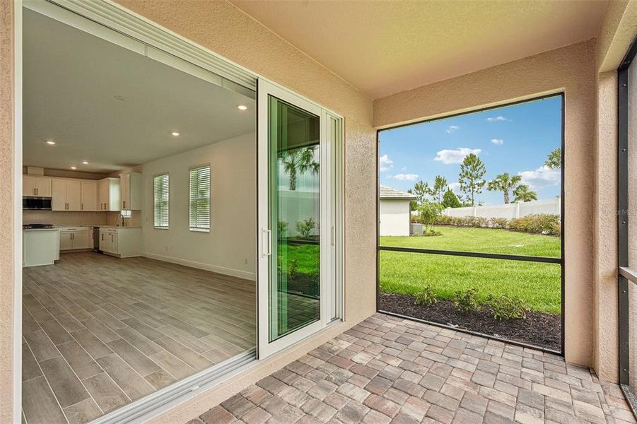 Exterior details and patio area of a home in Sweetwater at Lakewood Ranch, Lakewood Ranch (Image 3).