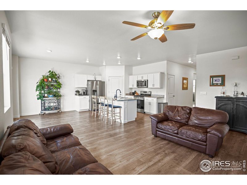 wonderful open floorplan with luxury vinyl plank flooring