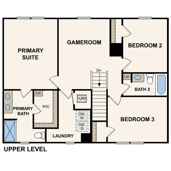 2D floor plan layout for the Davidson by Century Complete in West Pointe, Sanford, NC (Image 4). 2D floor plan layout for the Davidson by Century Complete in West Pointe, Sanford, NC (Image 4).
