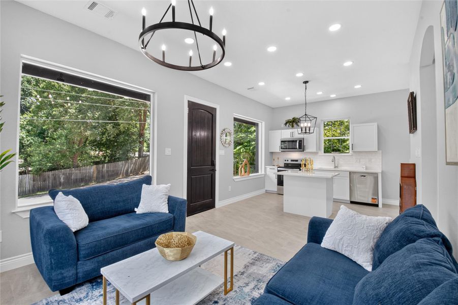 Furnished interior view inside a new home in , Willis (Image 5).