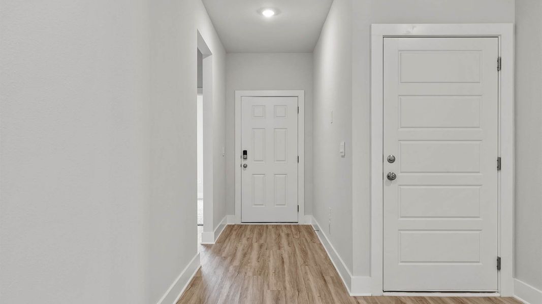 Spacious, unfurnished interior of a new home in Buffer Farms, Port Saint Joe (Image 14). Spacious, unfurnished interior of a new home in Buffer Farms, Port Saint Joe (Image 14).