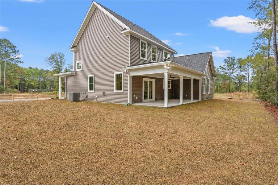 Exterior details and patio area of a home in , Awendaw (Image 30). Exterior details and patio area of a home in , Awendaw (Image 30).