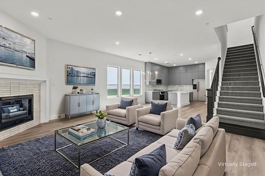 Furnished interior view inside a new home in , Lake Dallas (Image 13). Furnished interior view inside a new home in , Lake Dallas (Image 13).