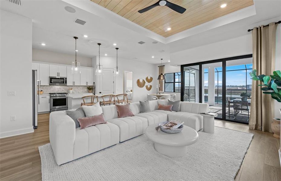 Furnished interior view inside a new home in , Lakewood Ranch (Image 15). Furnished interior view inside a new home in , Lakewood Ranch (Image 15).
