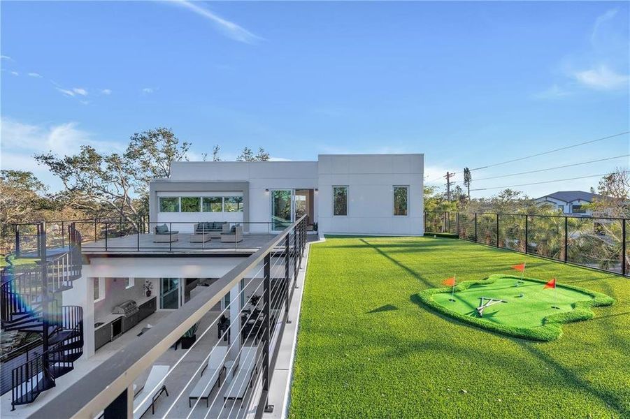 Exterior details and patio area of a home in , Sarasota (Image 30).