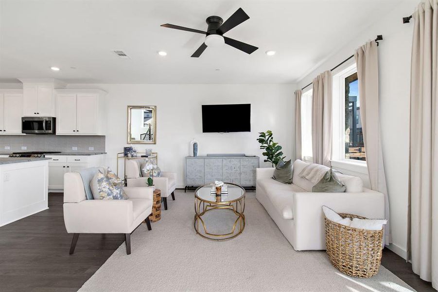 Furnished interior view inside a new home in , Prosper (Image 22). Furnished interior view inside a new home in , Prosper (Image 22).