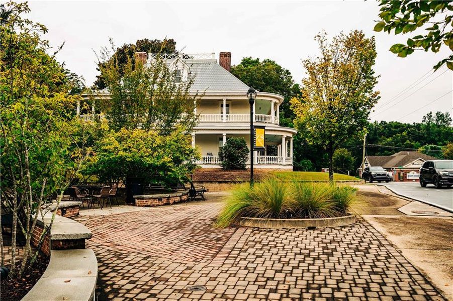 Front exterior of a new home in Rosewood Lake Estates, Hoschton, GA, highlighting curb appeal (Image 80).