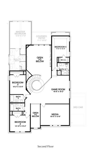2D floor plan layout for the Hudson by Landon Homes in Lexington Frisco, Frisco, TX (Image 6). 2D floor plan layout for the Hudson by Landon Homes in Lexington Frisco, Frisco, TX (Image 6).