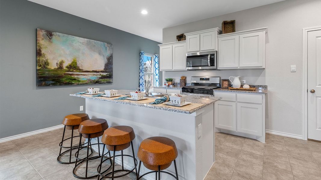 Furnished interior view inside a new home in Monarch at the Meadows, Ponder (Image 7).