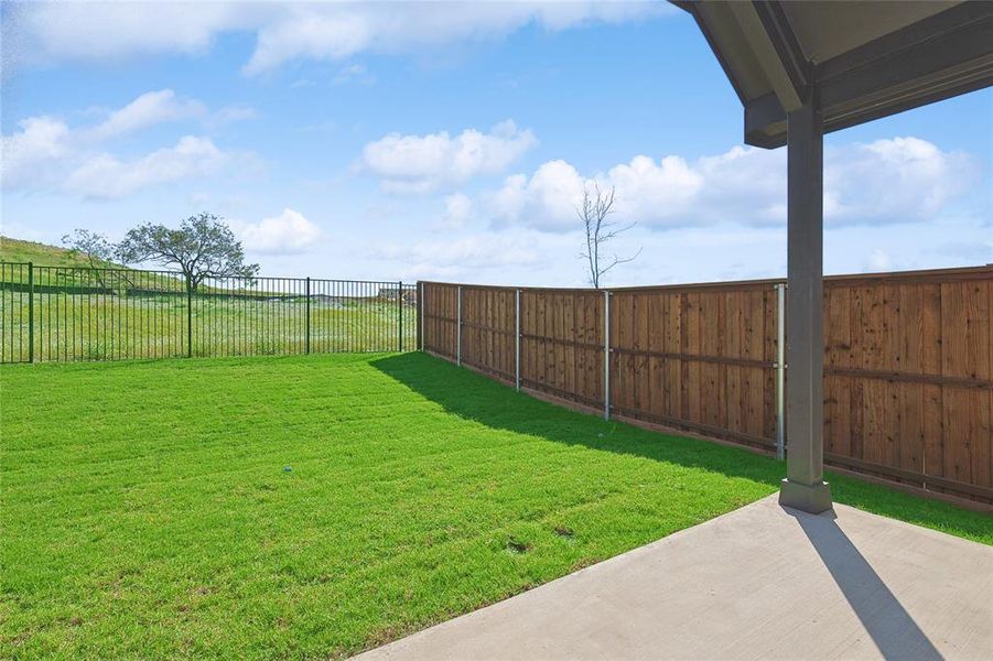 View of yard featuring a patio area