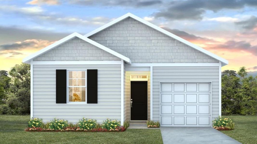 Representative exterior photo of a completed home built from the SULLIVAN by D.R. Horton in Settlement at Salamander, North Charleston, SC (Image 2).