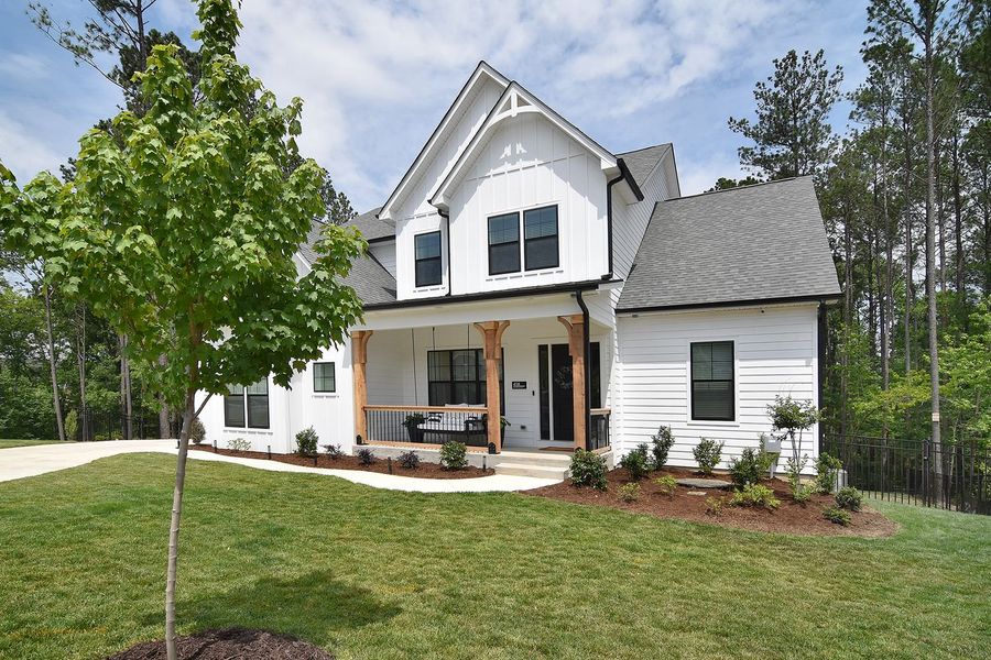 Representative exterior photo of a completed home built from the Davidson by Greybrook Homes in Harbor Watch, Statesville, NC (Image 17).