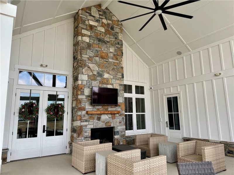 Exterior details and patio area of a home in , Hiram (Image 4). Exterior details and patio area of a home in , Hiram (Image 4).