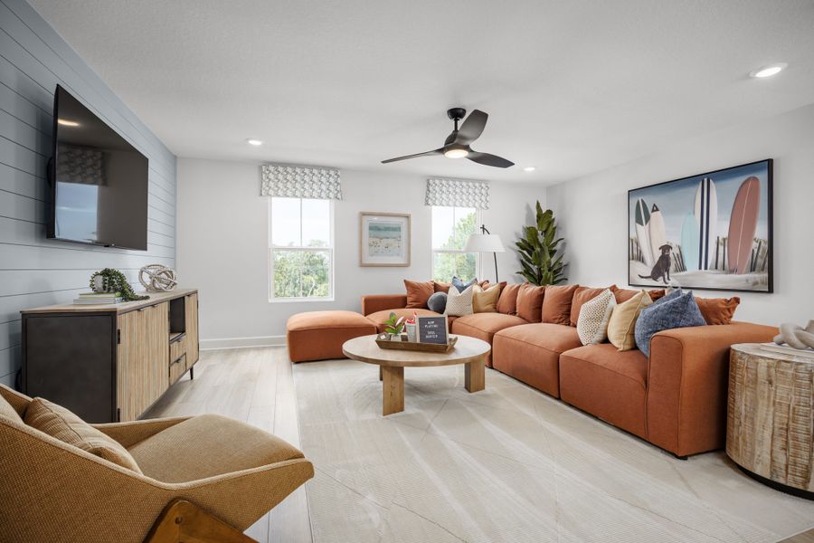 Representative furnished interior of a home built from the Exbury by Landsea Homes in Trinity Gardens, Deland (Image 16).