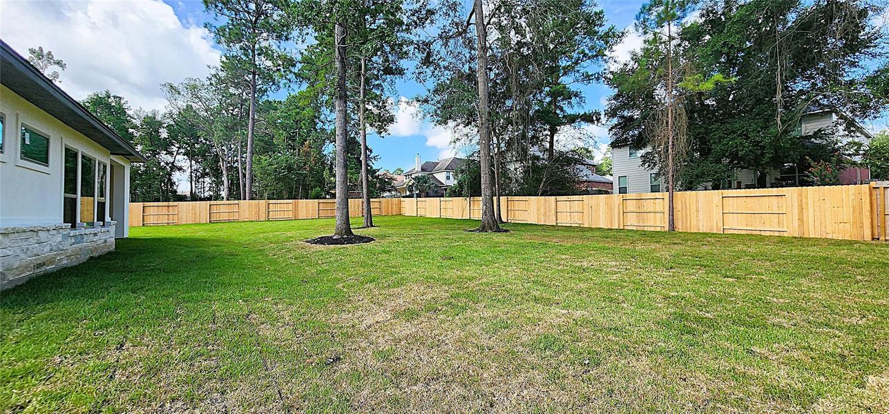 Front exterior of a new home in Stewart’s Forest, Conroe, TX, highlighting curb appeal (Image 17). Front exterior of a new home in Stewart’s Forest, Conroe, TX, highlighting curb appeal (Image 17).