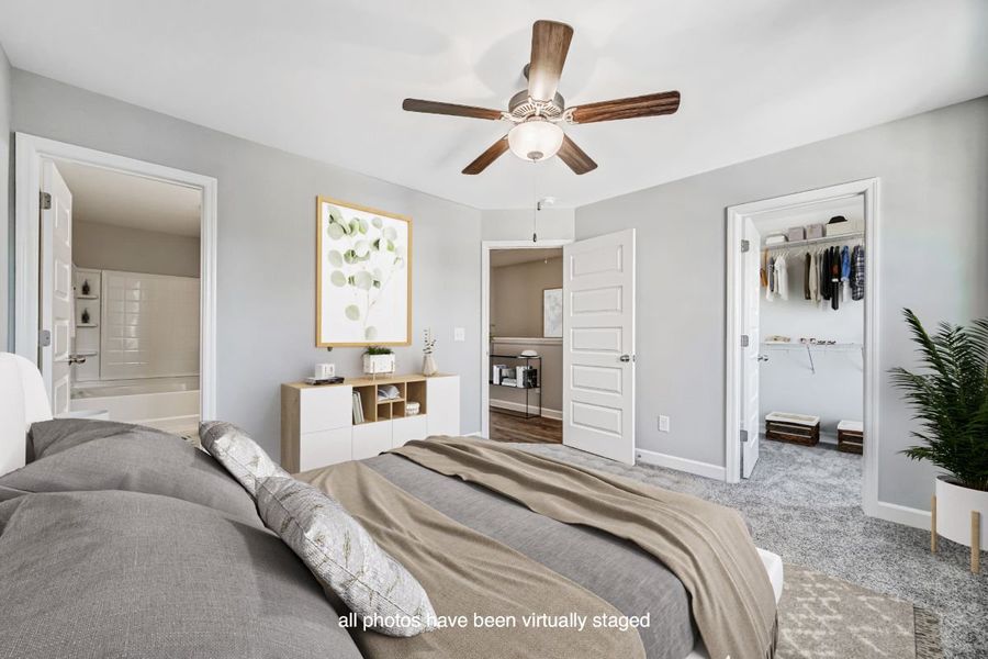 Representative furnished interior of a home built from the Fairfax by Parkside Builders in Oxford Station, Gallatin (Image 28).
