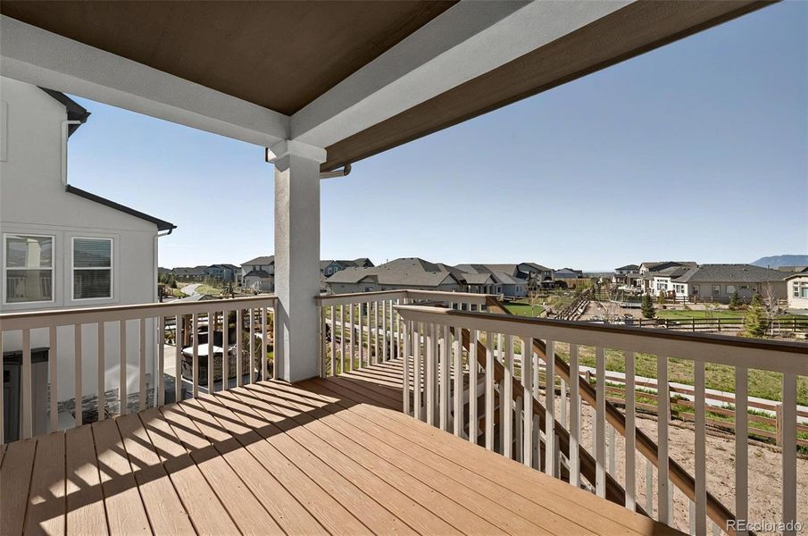Exterior details and patio area of a home in , Colorado Springs (Image 1). Exterior details and patio area of a home in , Colorado Springs (Image 1).
