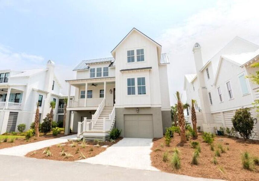 Front exterior of a new home in , Charleston, SC, highlighting curb appeal (Image 11). Front exterior of a new home in , Charleston, SC, highlighting curb appeal (Image 11).