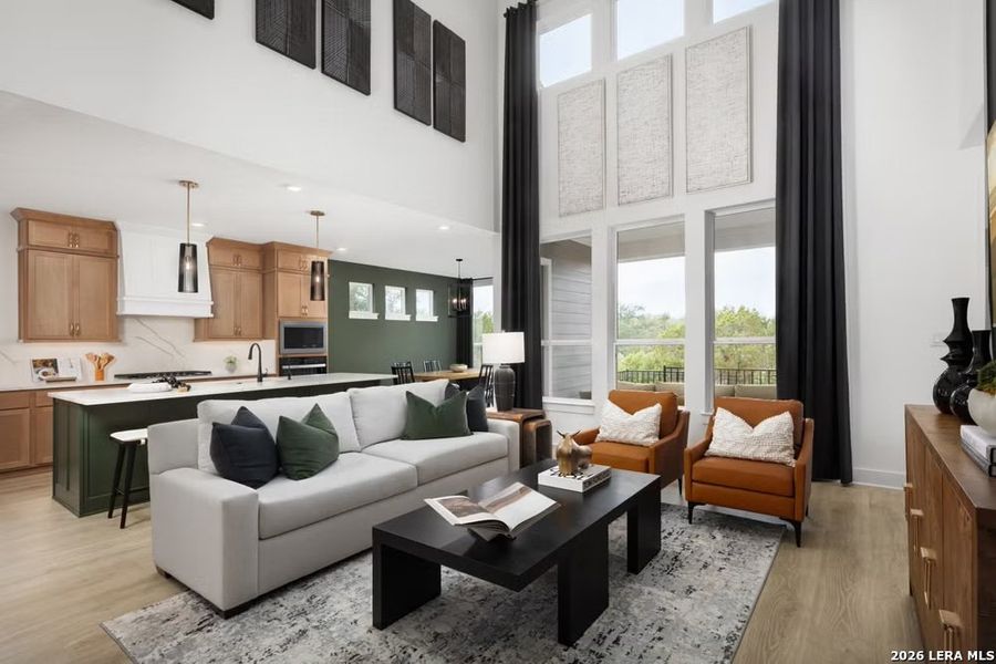 Furnished interior view inside a new home in The Parklands, Schertz (Image 10).