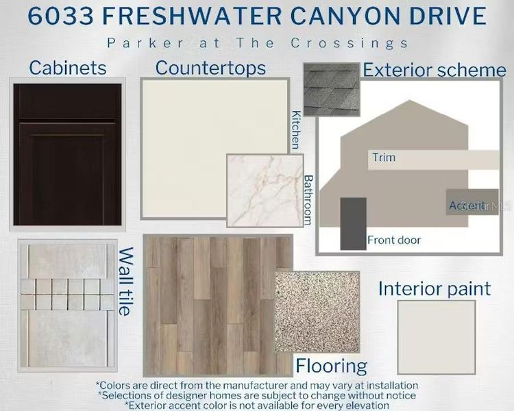Sample of building materials used in homes in The Crossings - Single-Family Homes, St. Cloud (Image 3). Sample of building materials used in homes in The Crossings - Single-Family Homes, St. Cloud (Image 3).
