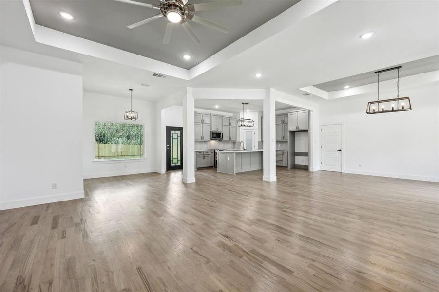 Hardwood floors throughout