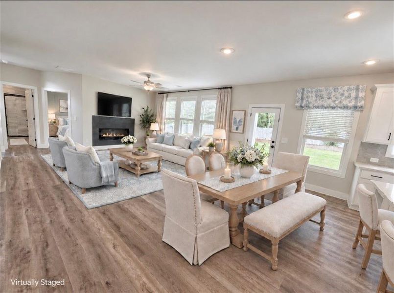 Furnished interior view inside a new home in , Hoschton (Image 11).