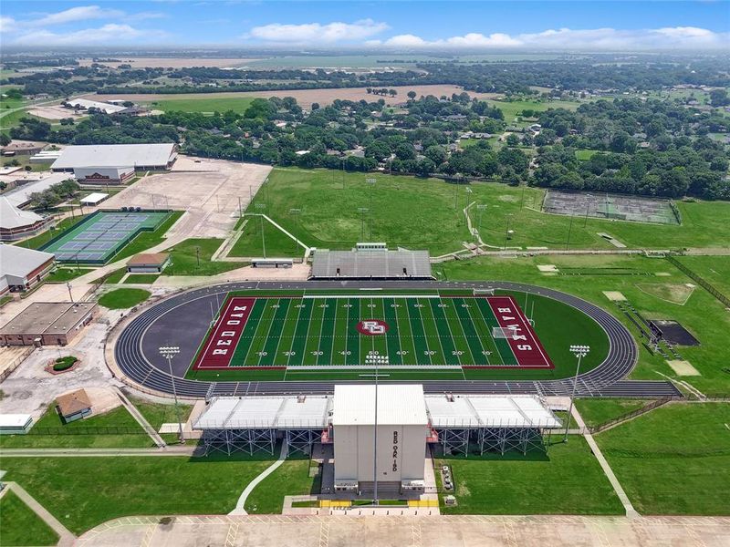 Birds eye view of property