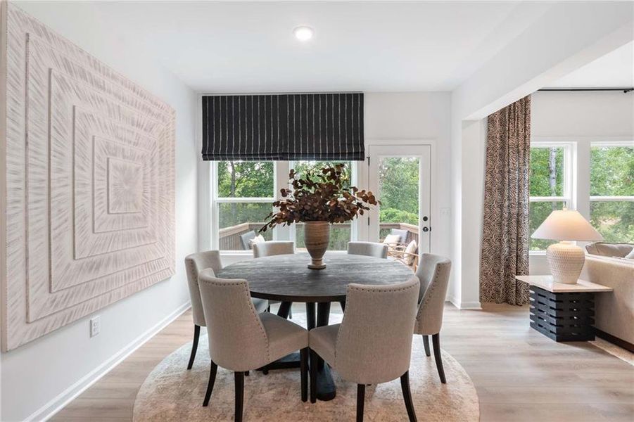 Furnished interior view inside a new home in Creekside, Dawsonville (Image 13). Furnished interior view inside a new home in Creekside, Dawsonville (Image 13).