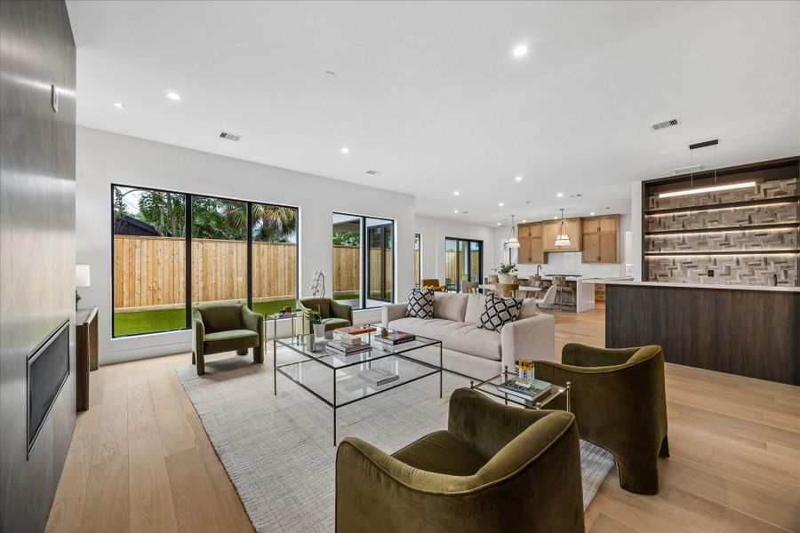 Furnished interior view inside a new home in , Houston (Image 26).